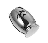 QUMIIRITY Urna de Cremación para Mascotas Pequeña de Acero Inoxidable, Caja de Almacenamiento para Cenizas de Perro y Gato, Tanque de Cenizas Tapa Redonda para Uso Funerario