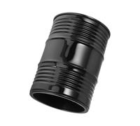 QUMIIRITY Vaso Agitador de Dados de Hierro Negro de Doble Capa, Cubilete de Dados para Juegos de rol y Fiestas, Diseño Barril de Aceite, Capacidad Grande y Resistente para Bar y Ktv