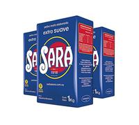 Qumir - Pack de Yerba Mate Sara Azul 1Kg - 3 Unidades - Total 3 Kg de Yerba Mate - Típico Sabor y Molienda Estilo Uruguayo