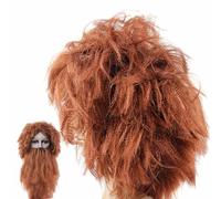Qumiuu Barba De Viejo,Barbas De Disfraz para Adultos | Peluca y barba para disfraz de cosplay - Accesorio de disfraz de bigote falso, divertido conjunto de peluca y barba de cavernícola, artículos de