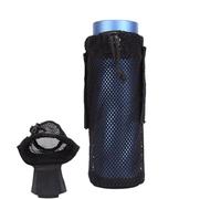Qumiuu Bolsa Portabotellas - Bolsa Plegable con Cordón Ajustable,Funda Estable con Bolsillo Hidratación Unisex para Senderismo Camping Viajes Actividades
