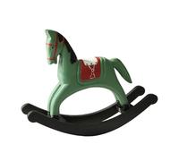 Qumiuu Caballo balancín vintage - Estatua de escritorio tallada a mano | Accesorio para el hogar Caballo balancín | Para familia, amigos, estudiantes, adultos, hombres, mujeres, hogar, oficina