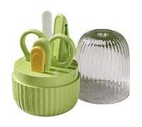 Qumiuu Cortador de uñas para niños: la seguridad es lo primero, cortador de uñas seguro para niños - 4 en 1 juego de cuidado de uñas para bebé, juego de cortaúñas profesional, kit de cuidado de uñas