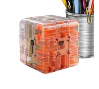 Qumiuu Cubo de Laberinto de Bolas 3D, Juego de relajación, de Cubo mágico, para niños, hogar, Escuela, Aula, Fiesta, Viaje, Coche, Sala de Juegos, veladas Familiares, programas educativos
