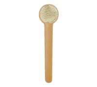 Qumiuu Cuchara de madera, cucharas de madera para vasos, cuchara de leche en polvo de loto, cuchara de caramelo reutilizable, cucharadita, utensilios para servir miel, postre, aperitivos, café, té