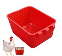 Qumiuu Cuenco para jaulas de pájaros, comedero para jaula, comedero y agua para jaula, vaso cooperativo exterior interior para alimentar, beber, criar aves de corral para periquitos, hámsteres y