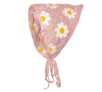 Qumiuu Diademas de punto para mujer, bandana de ganchillo, bandana de ganchillo para el pelo con estampado floral, bandana para la cabeza, corbata de punto, bandanas para el pelo para mujeres y niñas