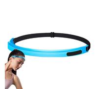 Qumiuu Diademas de silicona para mujer, bandas de silicona para el pelo, antideslizantes, finas con mango de silicona, gorros de entrenamiento y sudor, diademas deportivas con mango de silicona para