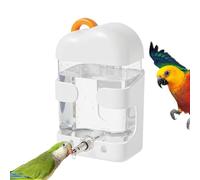Qumiuu Dispensador de agua para periquitos, 250 ml, dispensador automático de agua para loros, para beber y alimentar a cacatúas y periquitos