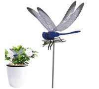 Qumiuu Estacas de libélula para Plantas, Clips de libélula | Estacas de libélula Artificiales,Estacas Resistentes del Parte movible de la decoración Que cultiva un huerto de Agua para la