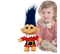 Qumiuu Juguetes Troll para Niños | Figuras De Acción Navideñas | Adornos Decorativos de Escritorio, Decoración Festiva, Figuritas Retro Coleccionables para Niños Coleccionistas Adultos