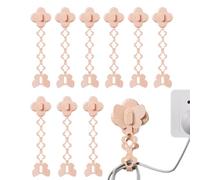 Qumiuu Organizador de Cables | 10 Piezas Clips Adhesivos para Ordenar Cables,Sujetador De Alambres | Para la organización en hogar, cocina, electrodoméstico, pared, mesilla, dormitorio y salón