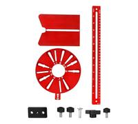 Qumiuu Plantilla de corte de círculos de enrutador,Plantilla de círculos para enrutador | Enrutador de círculos, cortador de plantilla, recortador, Base de enrutador,Plantilla de corte de círculos de