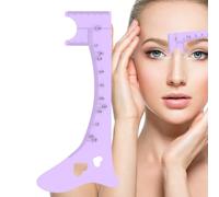 Qumiuu Plantilla para cejas, regla de mapeo de cejas, Guía de delineador de ojos para cejas, Regla para dar forma las cejas, herramienta de maquillaje rápido para ojos, ayuda reutilizable para