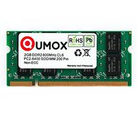 QUMOX 2 GB DDR2 800MHz PC2-6300 PC2-6400 DDR2 800 (200 Pin) SODIMM Memoria de Ordenador portátil