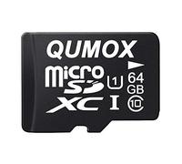 Qumox 64Gb Tarjeta Micro Sd de Memoria de Clase 10 Uhs-I , Velocidad de Escribir 20 Mb /S, Velocidad de Lectura Hasta 40 Mb /S
