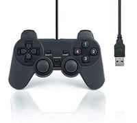 QUMOX Doble Vibración USB Joystick del regulador del juego para PC