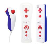 QUMOX Mando a Distancia MotionPlus + Nunchuk para Wii Toad Ver.