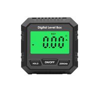 QUMOX Medidor de ángulos digital, transportador magnético, inclinómetro, nivel, buscador de ángulos, cubo de ángulos, caja de nivel con base magnética y retroiluminación