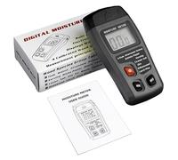 QUMOX Medidor digital de humedad de madera para leña, pequeño detector de humedad de madera para leña, detector de humedad para leña, muebles, suelo, medición de humedad de madera