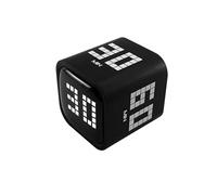 QUMOX Temporizador Digital En Cubo, Reloj De Cuenta Regresiva Recargable Con Sensor De Gravedad Y Modo Manual, 5/10/30/60 Minutos, USB-C, Pantalla LED, Alertas Con Vibración Y Sonido Para Estudio, Coc