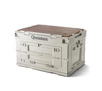 Qunature Caja de Almacenamiento Plegable con Tapa Cajas de Camping Almacenaje Organizadoras Accesorios de Camping al Aire Libre para Acampar, Jardín, Viajar, Familia 26L/30L/ 55L/ 60L