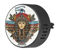 Quniao Antiguo Egipto tatuaje 2 piezas personalizado aromaterapia ambientador difusor de fragancia de coche, medallón difusor de ventilación para coche, oficina, cocina