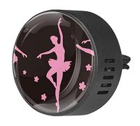 Quniao Bailarinas Ballet Girl - Difusor de ambientador de coche, difusor de fragancia de coche, con clip de ventilación para coche, oficina, cocina
