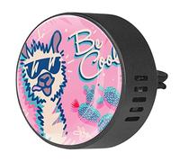 Quniao Be Cool Llama - Difusor de ambientador para aromaterapia de coche, difusor de fragancia de coche, clip de ventilación para coche, oficina, cocina
