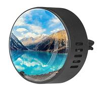 Quniao Big Almaty Lake - 2 piezas de difusor de ambientador de aromaterapia para coche, difusor de fragancia de coche, clip de ventilación para coche, oficina, cocina