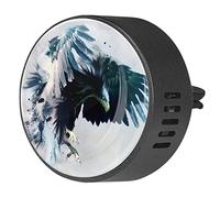 Quniao Black Big Hawk Art - Difusor de ambientador para aromaterapia de coche, difusor de fragancia de coche, clip de ventilación para coche, oficina, cocina