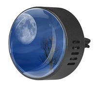 Quniao Nature Moon Star - Difusor de ambientador para aromaterapia de coche, difusor de fragancia de coche, clip de ventilación para coche, oficina, cocina