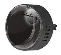 Quniao Papá Noel Deer Ride - Difusor de ambientador de coche, difusor de fragancia de coche, con clip de ventilación para coche, oficina, cocina