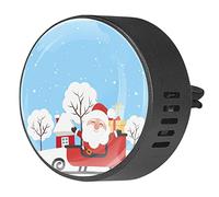Quniao Papá Noel - Difusor de ambientador de aromaterapia para coche, difusor de fragancia de coche, clip de ventilación para coche, oficina, cocina
