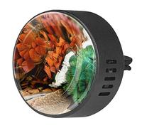 Quniao Plumaje de pollo, plumas de pájaro, coloridas, 2 piezas, difusor de ambientador de aromaterapia para coche, difusor de fragancia para coche, clip de ventilación para coche, oficina, cocina