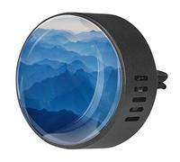 Quniao Shades of Blue - Difusor de ambientador para aromaterapia de coche, difusor de fragancia de coche, clip de ventilación para coche, oficina, cocina