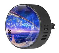 Quniao Train in the Sky - Difusor de ambientador para aromaterapia de coche, difusor de fragancia de coche, clip de ventilación para coche, oficina, cocina
