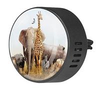 Quniao Wild Animals - Difusor de ambientador para aromaterapia de coche, difusor de fragancia de coche, clip de ventilación para coche, oficina, cocina