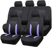 QUNINE Fundas Asientos Coche para Hyundai I10 I-10 / I10 N Line 2013-Present, Antideslizante Durable Respirable Todo Incluido Coche Juegos de Cubreasientos Interior Accesorios,2 Purple