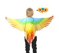 Quniwokid Disfraz De Pájaro Para Niños, Disfraces De Loros Niños, Disfraz De Alas De Pájaro Para Juego De Rol, Disfraces De Águila Con Alas De Pájaros, Para Niño, Niña, Niño, Hijo, Amigo