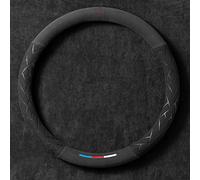 QUNNO Funda Volante Coche, para BMW Série 1 Series 1er Serie 1 E81 E82 E87 E88 F20 F21 F40 F52 116i M135i Antideslizante Transpirable Interior Decoración Accesorios,Style B - Shape O