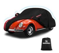 QUNSUNUS - Funda de Coche de 6 Capas para Volkswagen Beetle Bug de 2 Puertas 1960-1980, Impermeable, para Todo Tipo de Clima, 210D, Resistente al Viento, para VW Beetle, protección contra Granizo con