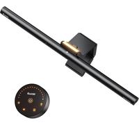 Quntis Lampara Monitor Curvo 42.5cm, Luz Monitor con Retroiluminación y Control Remoto, Protección Ocular Regulable Lámpara PC Escritorio para Monitors Normales, Irregulares y Curvas