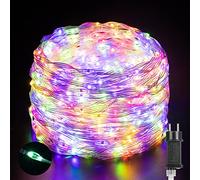 Quntis Manguera LED Luces Exterior 25M 500LED, IP65 Guirnaldas Luces Navidad Tubo de Luz led Exterior con 8 Modos para Interiores y Exteriores, jardín, Fiesta, decoración navideña 4 Colores
