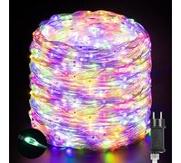 Quntis Manguera LED Luces Exterior 50M 1000LED, IP65 Guirnaldas Luces Navidad Tubo de Luz led Exterior con 8 Modos para Interiores y Exteriores, jardín, Fiesta, decoración navideña 4 Colores