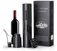 Quntis Sacacorchos Eléctrico, Funciona con Pilas Reutilizables Abridor de Vino Electrico, Sacacorchos Vino para Vino con Cortador de Papel de Aluminio, Regalo Navideños, Cumpleaños Amante del Vino