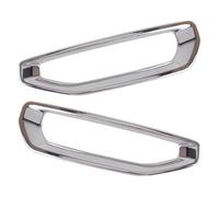 QUNWETX Rejilla De Luz Antiniebla Compatible con GMC para Sierra 2014-2018 2 Unids/Set Parachoques Delantero del Coche Luz Antiniebla Cubierta De La Lámpara Moldura Estilo Cromo ABS