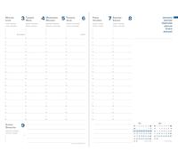 Quo Vadis 016587Q - Recambio de Agenda 13 meses PRESIDENT DIC 23 - DIC 24 Multilingüe Semana Vista 21x27cm EQUOLOGY Blanco
