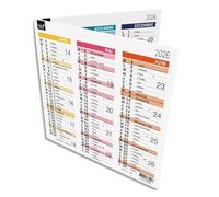 Quo Vadis - 1 Calendario de escritorio Origami Arc en Ciel Cartonné - Enero de 2025 a diciembre de 2025 - Formato 18 x 18 cm