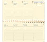 QUO VADIS - 1 Recambio de Agenda Planital Espiral - Mediados de diciembre de 2024 a diciembre de 2025 - Tamaño 8,8 x 17 cm